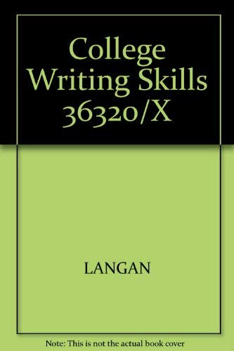 9780070362864: College Writing Skills