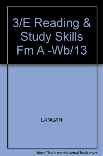 9780070363038: 3/E Reading & Study Skills Fm A -Wb/13