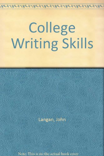 9780070363205: College Writing Skills