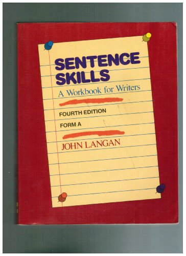 Beispielbild fr Sentence skills: A workbook for writers : form A zum Verkauf von Wonder Book