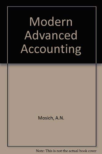 Imagen de archivo de Modern Advanced Accounting a la venta por Better World Books