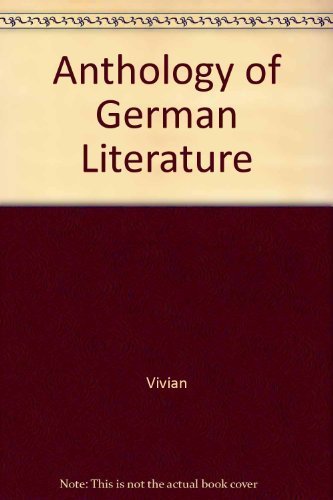 9780070368071: Anthology of German Literature