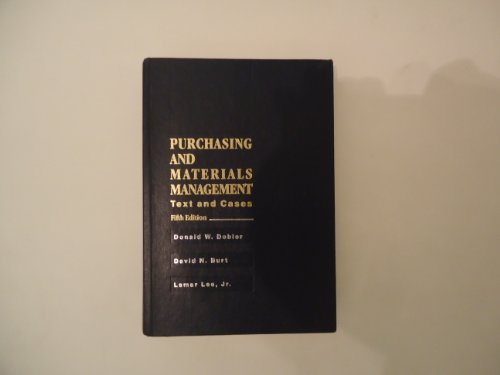 9780070370470: Purchasing and Materials Management: Text and Cases