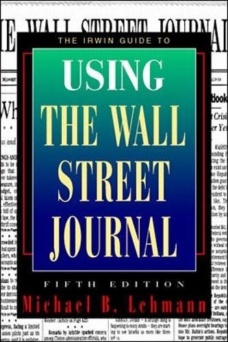 9780070371194: The Irwin Guide to Using the Wall Street Journal