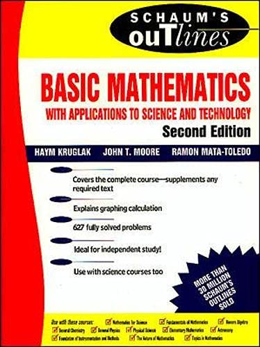 Stock image for Schaums Outline of Basic Mathematics with Applications to Science and Technology (Schaums) for sale by Zoom Books Company