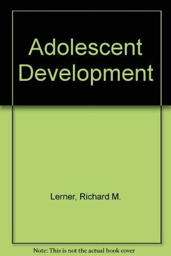 Beispielbild fr Adolescent Development zum Verkauf von Better World Books