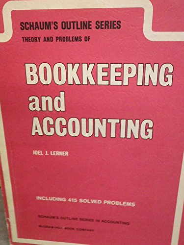 9780070372214: Schaum's Outline of Theory and Problems of Bookkeeping and Accounting (Schaum's Outlines)