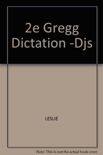 Stock image for Gregg Dictation (Diamond jubilee series) for sale by Wonder Book