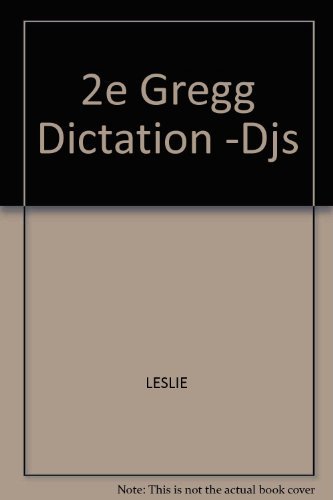 Stock image for Gregg Dictation for sale by Discover Books