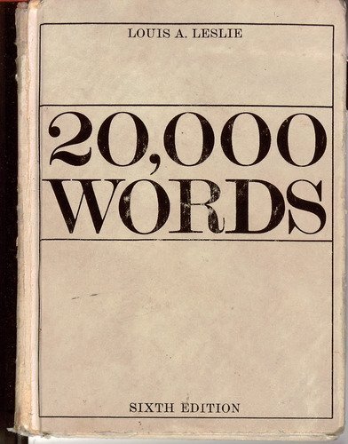 Stock image for 20,000 Words for sale by Gulf Coast Books