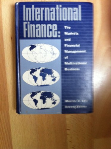 Beispielbild fr International Finance: The Markets and Financial Management of Multinational Business: Financial Management and the International Economy zum Verkauf von NEPO UG