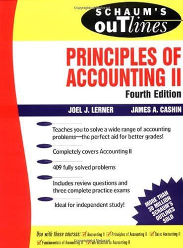 Imagen de archivo de Schaum's Outline of Principles of Accounting II a la venta por Dream Books Co.