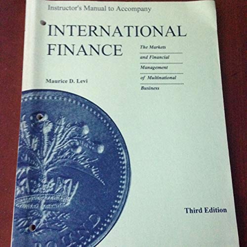 9780070376885: International Finance: The Markets and Financial Management of Multinational Business: Instructor's Manual/Test Bank