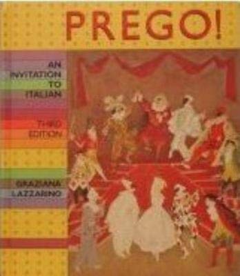 Imagen de archivo de Prego!: An Invitation to Italian (English and Italian Edition) a la venta por HPB-Red
