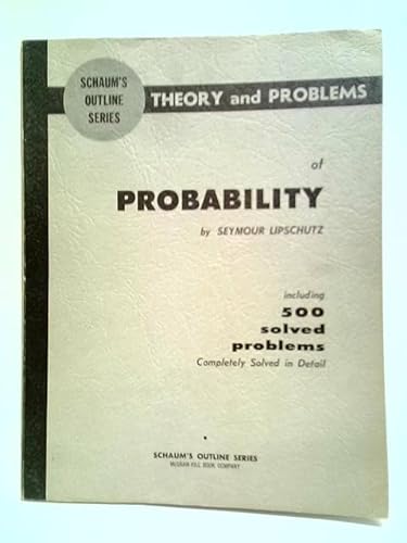 Beispielbild fr Schaum's Outline of Theory and Problems of Probability zum Verkauf von Wonder Book