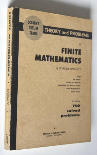 9780070379879: Schaum's Outline of Finite Mathematics (Schaum's Outline S.)