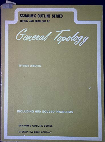Stock image for Schaum's Outline of General Topology for sale by ThriftBooks-Atlanta