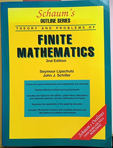 9780070380028: Schaum's Outline of Finite Mathematics