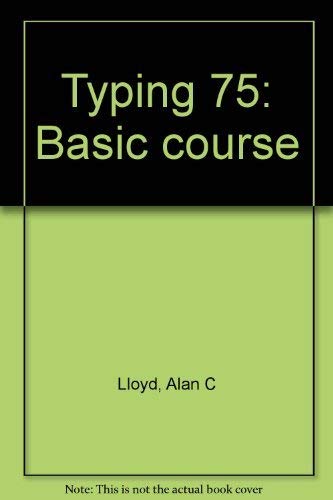 9780070381650: Typing 75: Basic course