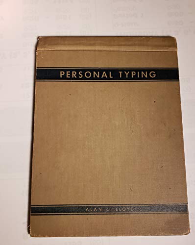 9780070382084: Personal Typing