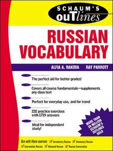 9780070382114: Schaum's Outline of Russian Vocabulary