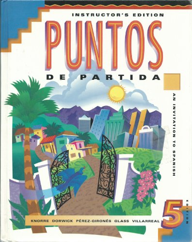 Stock image for Puntos De Partida: Instructor's Edition for sale by ThriftBooks-Dallas