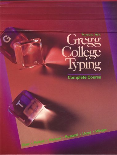 Stock image for Gregg College Typing - Series Six - Complete Course for sale by Jenson Books Inc