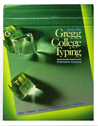 Gregg College Typing, Series Six: Intensive Course (9780070383975) by Ober, Scot