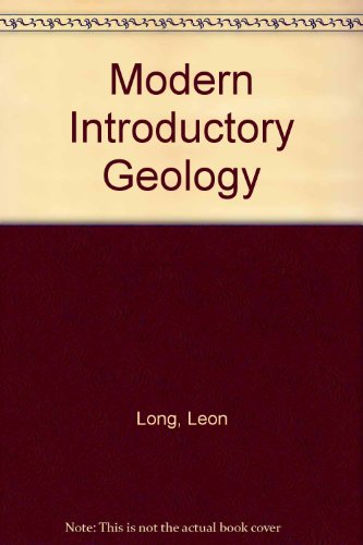 Stock image for Modern Introductory Geology for sale by AwesomeBooks