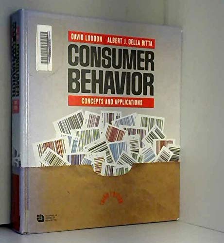 Beispielbild fr Consumer Behavior : Concepts and Applications zum Verkauf von Better World Books: West