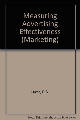Beispielbild fr Measuring Advertising Effectiveness zum Verkauf von ThriftBooks-Dallas