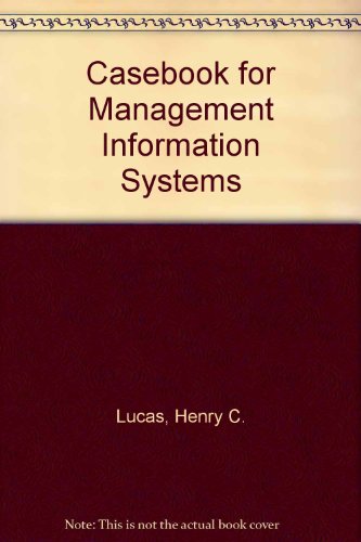 9780070389380: Casebook for Management Information Systems