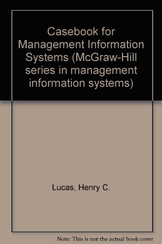 9780070389397: Title: A casebook for management information systems McGr