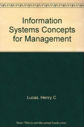Stock image for Information Systems Concepts for Management for sale by ThriftBooks-Atlanta