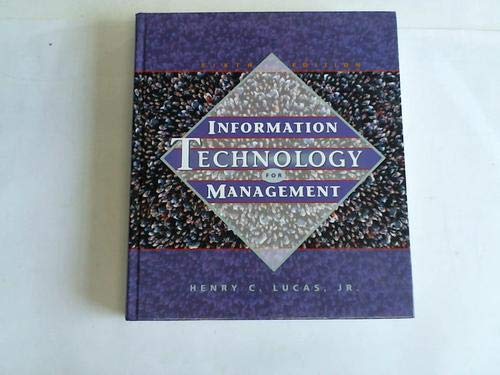 Beispielbild fr Information Technology for Management zum Verkauf von Better World Books