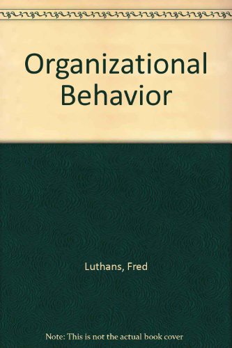 Stock image for Organizational Behavior (McGraw-Hill Series in Management) for sale by BooksRun