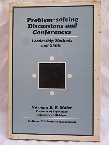 Beispielbild fr Problem-solving Discussions and Conferences: Leadership Methods and Skills zum Verkauf von BookHolders