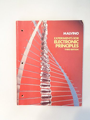 Imagen de archivo de Experiments for Electronic principles : a laboratory manual for use with Electronic Principles, 3d ed a la venta por HPB-Red