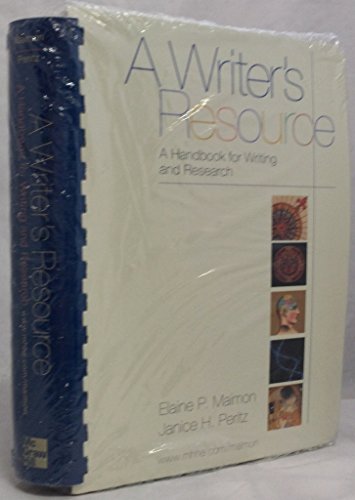 Imagen de archivo de A Writer's Resource: A Handbook for Writers and Researchers a la venta por Wonder Book