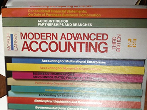 Imagen de archivo de Modern Advanced Accounting a la venta por Wonder Book