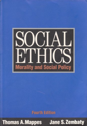 Imagen de archivo de Social Ethics: Morality and Social Policy a la venta por Your Online Bookstore