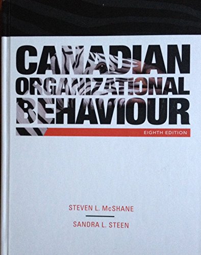 9780070401877: Canadian Organizational Behavior