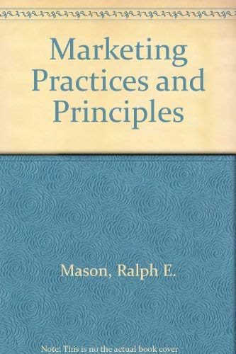 Stock image for Marketing Practices and Principles for sale by Better World Books: West