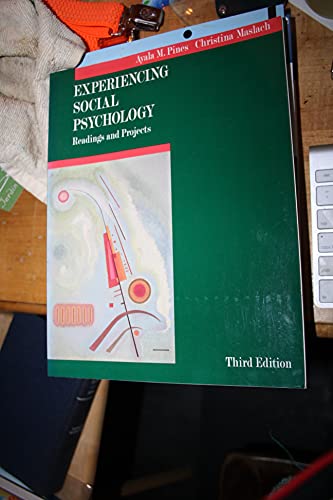 Experiencing Social Psychology: Readings & Projects (9780070407732) by Pines, Ayala; Maslach, Christina
