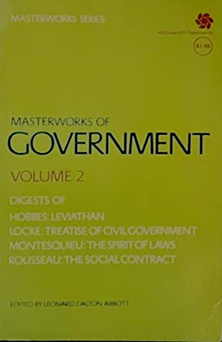 Imagen de archivo de Masterworks of Government: v. 2 a la venta por 2Vbooks