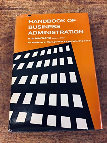 Beispielbild fr Handbook of Business Administration zum Verkauf von Better World Books