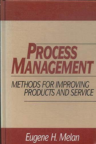 Beispielbild fr Process Management: Methods for Improving Products and Service zum Verkauf von Wonder Book