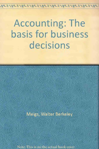 Stock image for Accounting: The Basis for Business Decisions for sale by Hawking Books