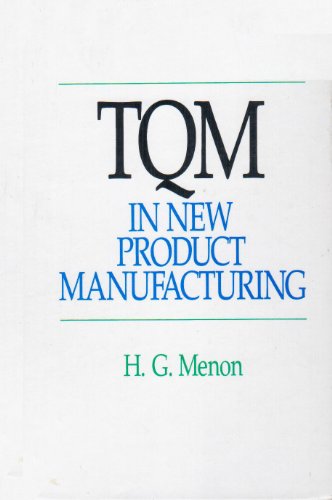 Stock image for Tqm in New Product Manufacturing for sale by HPB-Red