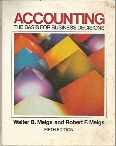 9780070415515: Accounting, the basis for business decisions